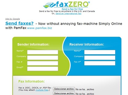 FaxZero - Envio de Faz por Internet